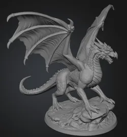 Dragon – 3D Printable Tabletop Miniature V2