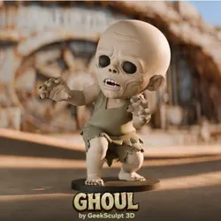 Fallout-Inspired Ghoul Figurine – Wasteland Art