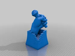 Microphone raising trophy, second model