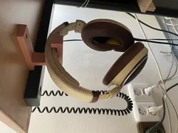 Under-desk headphone hook