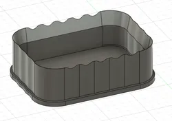 2x3" rain gutter endcap inner version