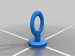 Basic mounting point for object (glued)