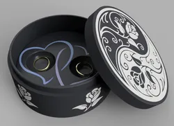 Box for wedding rings