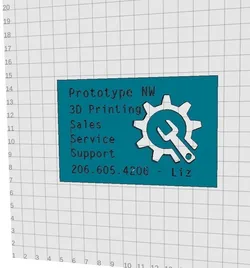 Business Card Prototype for Prototype NW