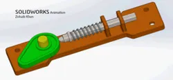 Cam Shaft Spring Animation in solid works