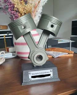 Engine Piston Trophy