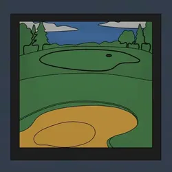 Golf Shadowbox Display