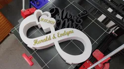 Hochzeit Geschenk Herz Unendlich/ wedding gift heart infinity /Mr & Mrs