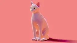 Low poly - Stylized cats - Sphynx Cat