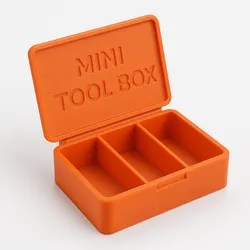 Mini Tool Box Organizer (Print-in-Place Hinged Lid) – STL