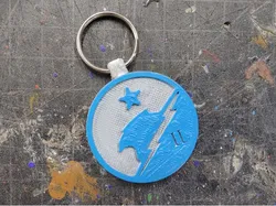Modular Halo Infinite Blue Team Weapon Charm