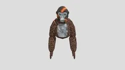 Monkey Gorrilla Tag 3D Model
