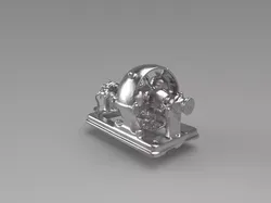 Polished Metal Machine 3D print model