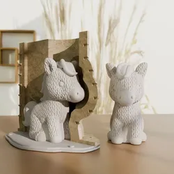 Silicone Mold System - Knitted Horse - Master & Box