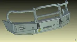 UAZ Patriot front bumper with winch