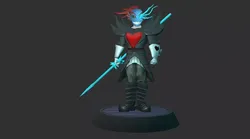 undyne the undying from undertale Statue 3D print model 3D print model