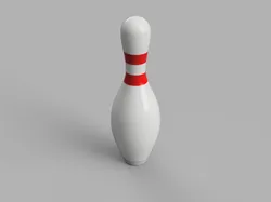 Bowling Pin - Dual Stripe - Single and Multi-Material