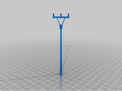 Electric pole 22kV scale H0