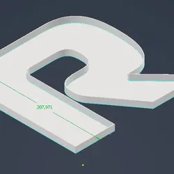 Gratis SignForge STL indir - R надписи - Виктор Федорко