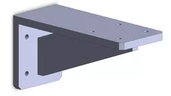 HeavyDuty Printable Wall Bracket 200x100x10mm for Screws M4-M5 3D print model