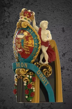 HMS Victory Figurehead decorations  3D print model