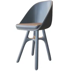 Home Decorations & Ornaments STL تنزيل - Modern Designer Dining Chair - MeAmelia