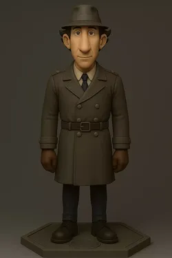 Inspectore Gadget 3D Printable Figurine 3D print model