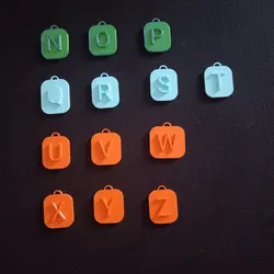 Letter Keyring Pack N O P Q R S T U V W X Y Z - Roboto modern design