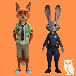 Nick Wilde & Judy Hopps bundle - zootopia