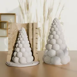 Silicone Mold System - Modern Christmas Bubble Tree - Master & Box