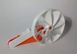 Squeeze Powered Flywheel Fan 3D print model