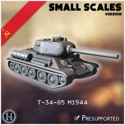 T-34-85 M1944 (small scales version) - Soviet army WW2 Second World East front Ostfront RPG Mini Hobby