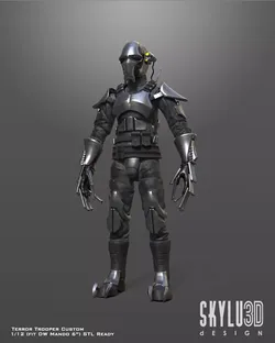 Terror Trooper Custom One12 Scale STL Files 3D print model