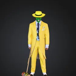 The mask. Stylish Trickster in Yellow Suit – Masked Gentleman Figurine | Aluco Studio