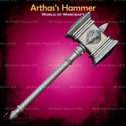 Arthas Hammer Cosplay World Of Warcraft - STL File 3D print model