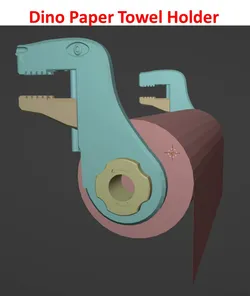 Dino Paper Towel Holder