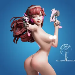 D.Va - DVA Overwatch NSFW Ready For 3D Printing