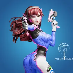 D.Va - DVA Overwatch SFW Ready For 3D Printing