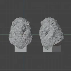 Lion king of the jungle - STL file for 3D printing