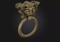 Ancient Guardian Knocker  Echoes of Forgotten Realms 3D print model