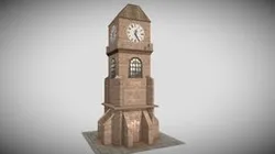 Clock Tower - Low Poly Game Model