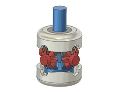 Compact contra-rotation gear box