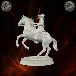 Cowboy on Rearing Horse with Gun – SoliDRawinGs SG1513