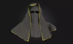 Enigmatic Veil  Mystery Draped in Elegance 3D model