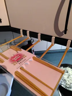 Pasta holder with bamboo chopstick