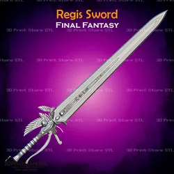 Regis Sword Cosplay Final Fantasy - STL File 3D print model