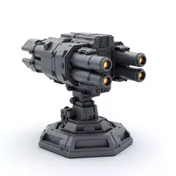 scifi weapon 4 3D print model