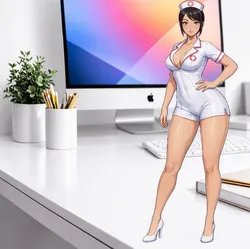 Sculptures & Artworks STL Download - Sexy Anime Nurseby 3DStudioVB