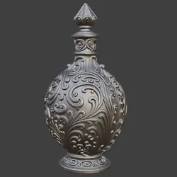 Silver Potion Bottle