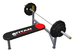 Titan fitness bench press with weights